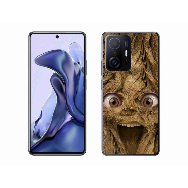 Gél borítás mmCase a Xiaomi 11T Pro számára - vidám fa szemekkel