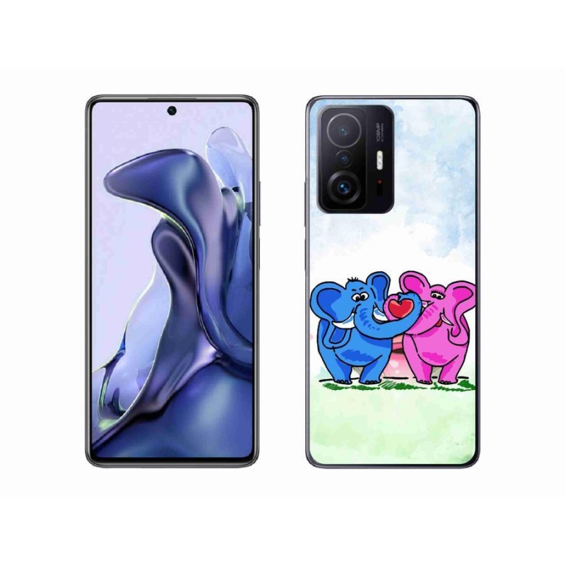 Gél borítás mmCase a Xiaomi 11T-hez - szerelmes elefántok