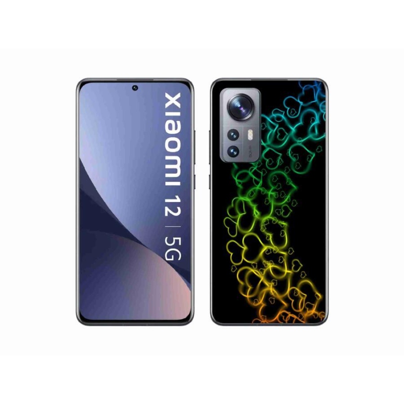 Gél borító mmCase a Xiaomi 12 - színes szívek számára