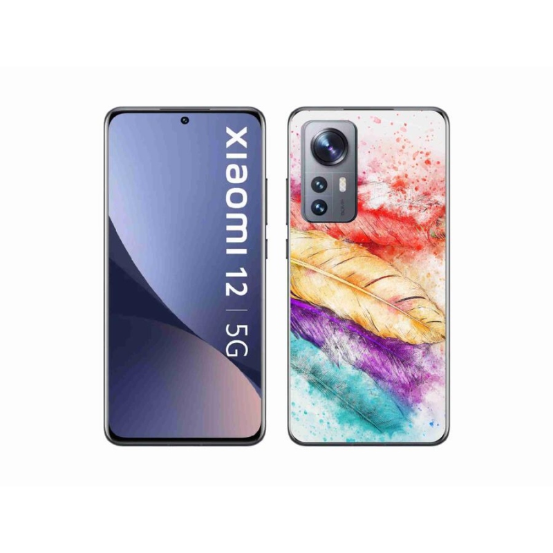 Gél borítás mmCase a Xiaomi 12 - színes tollakhoz