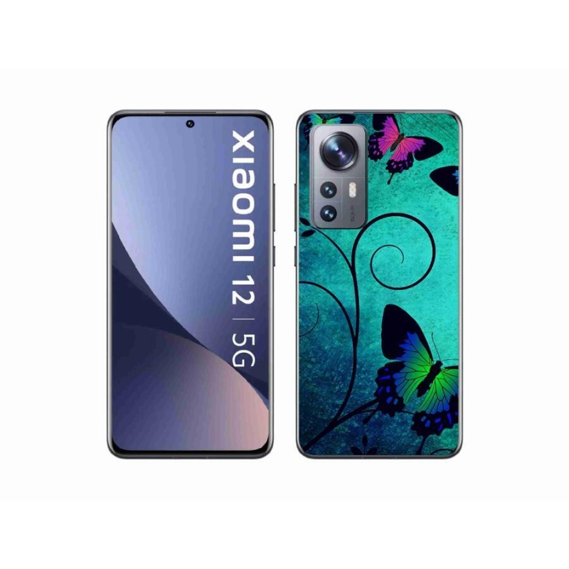 Gél borítás mmCase a Xiaomi 12 - színes pillangókhoz