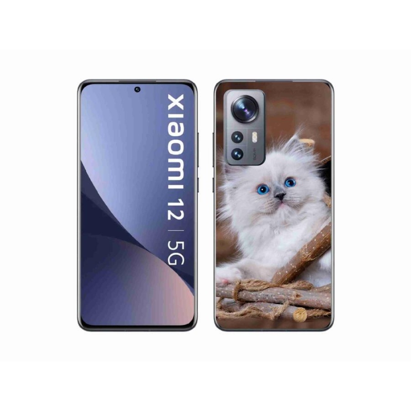 Gél borítás mmCase a Xiaomi 12-hez - fehér cica