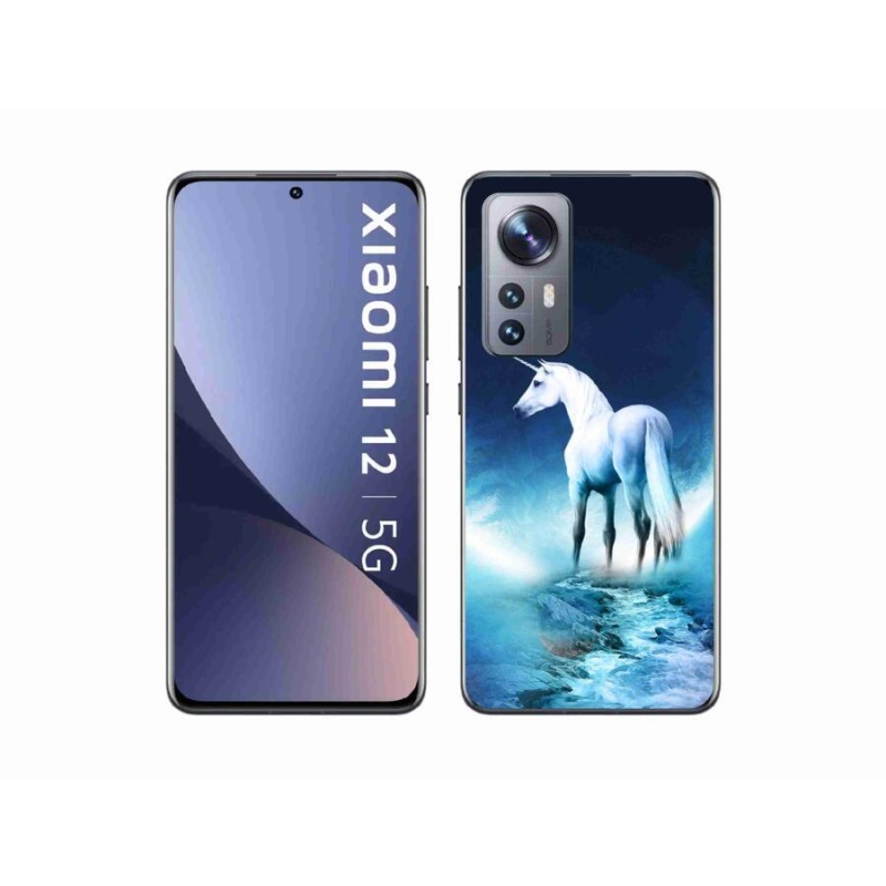 Gél borítás mmCase a Xiaomi 12 - fehér egyszarvúhoz