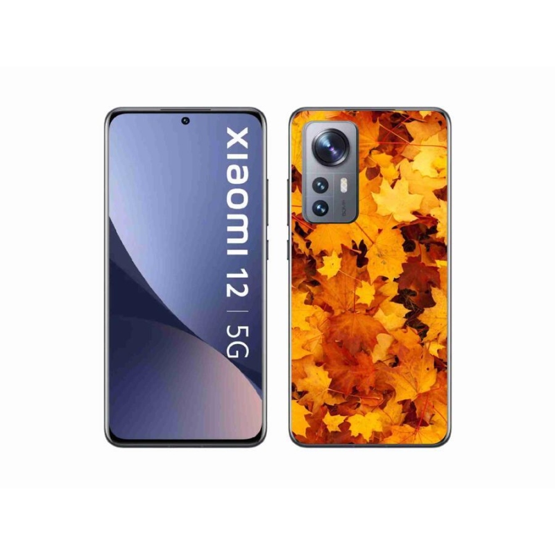Gél borító mmCase a Xiaomi 12 - juharlevelek számára