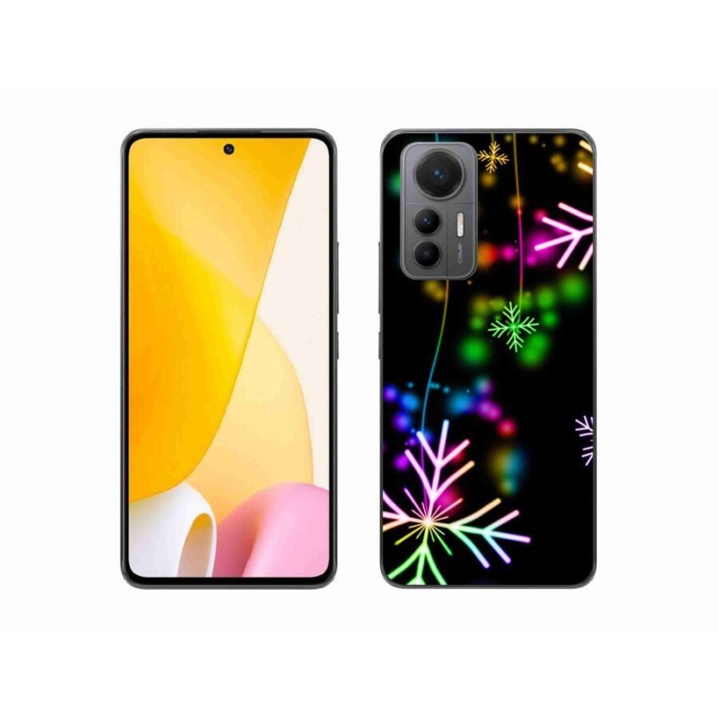 Gél borítás mmCase a Xiaomi 12 Lite számára - színes hópelyhek