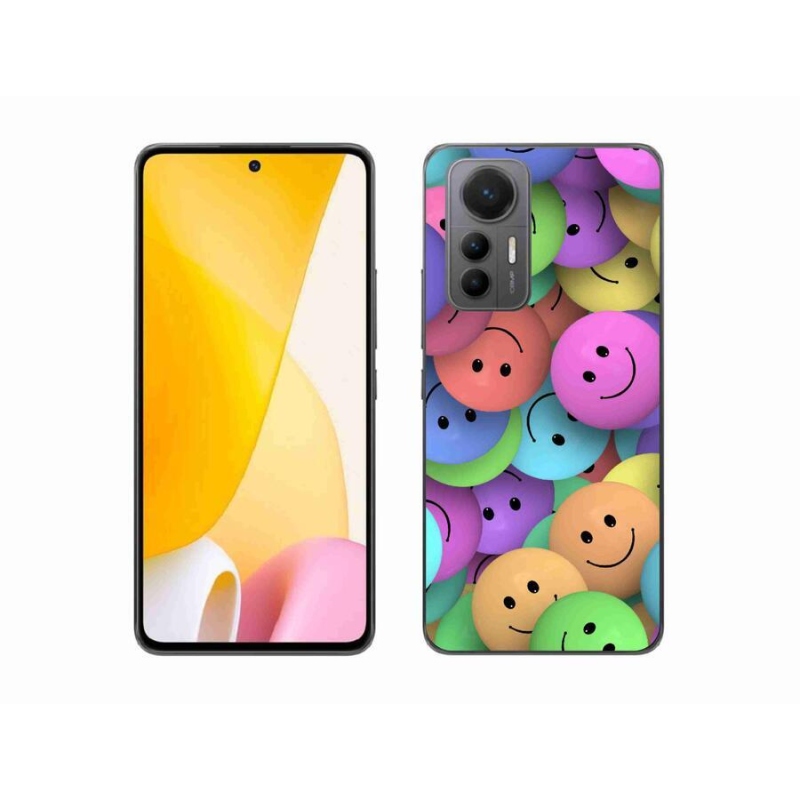 Gél borítás mmCase a Xiaomi 12 Lite-hoz - színes smiley-k