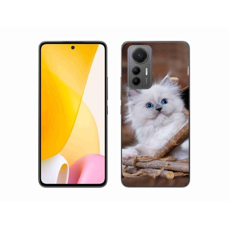 Gél borítás mmCase a Xiaomi 12 Lite készülékhez - fehér cica