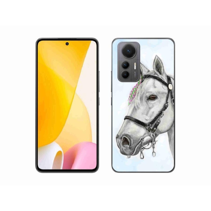 Gél borítás mmCase a Xiaomi 12 Lite-hoz - fehér ló 1