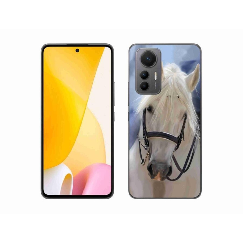 Gél borítás mmCase a Xiaomi 12 Lite-hoz - fehér ló