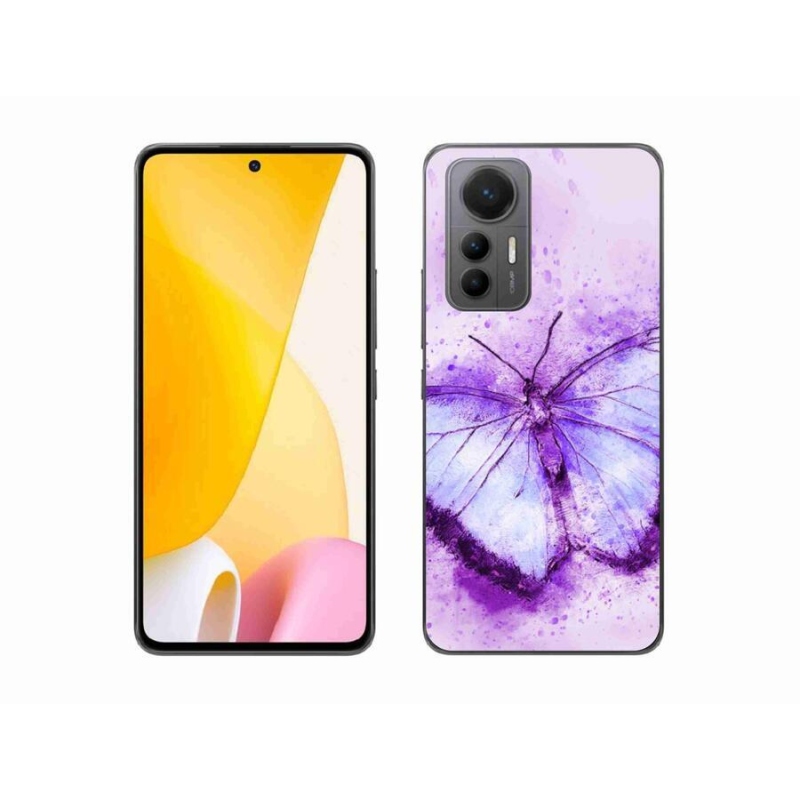 Gél borítás mmCase a Xiaomi 12 Lite számára - lila pillangó