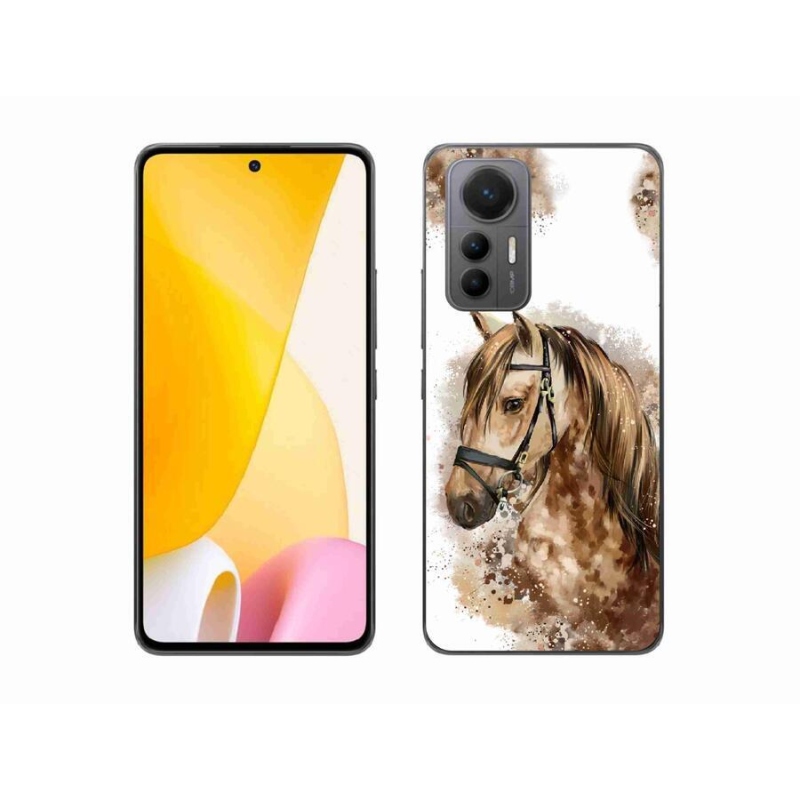 Gél borítás mmCase a Xiaomi 12 Lite-hoz - barna rajzfilm ló