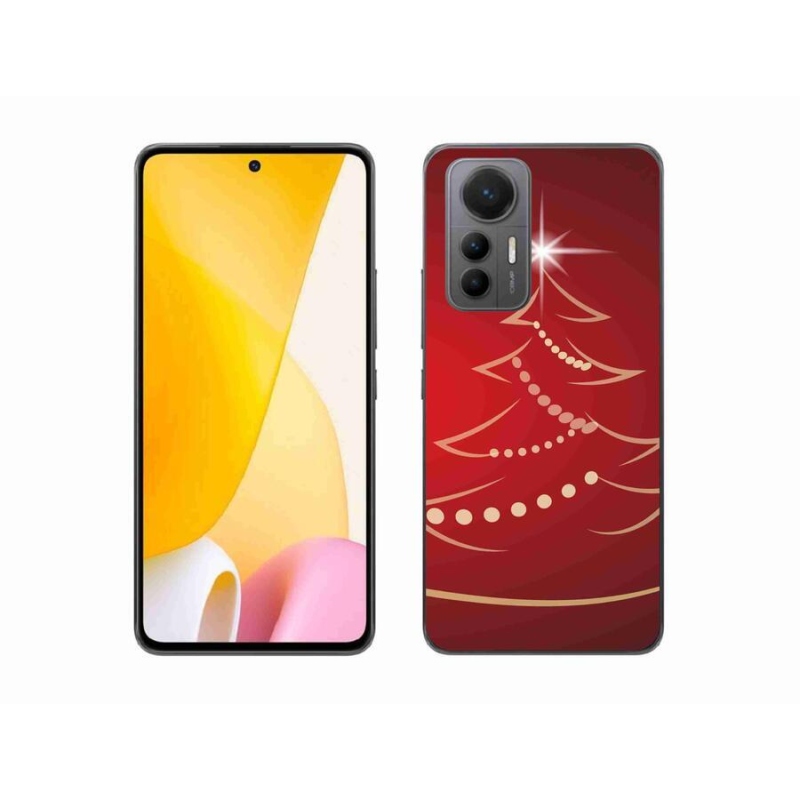 Gél borítás mmCase a Xiaomi 12 Lite számára - karácsonyfa karikatúra