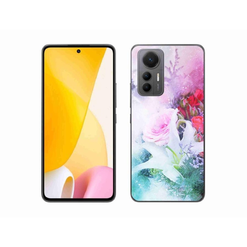 Gél borítás mmCase a Xiaomi 12 Lite számára - virágok 4