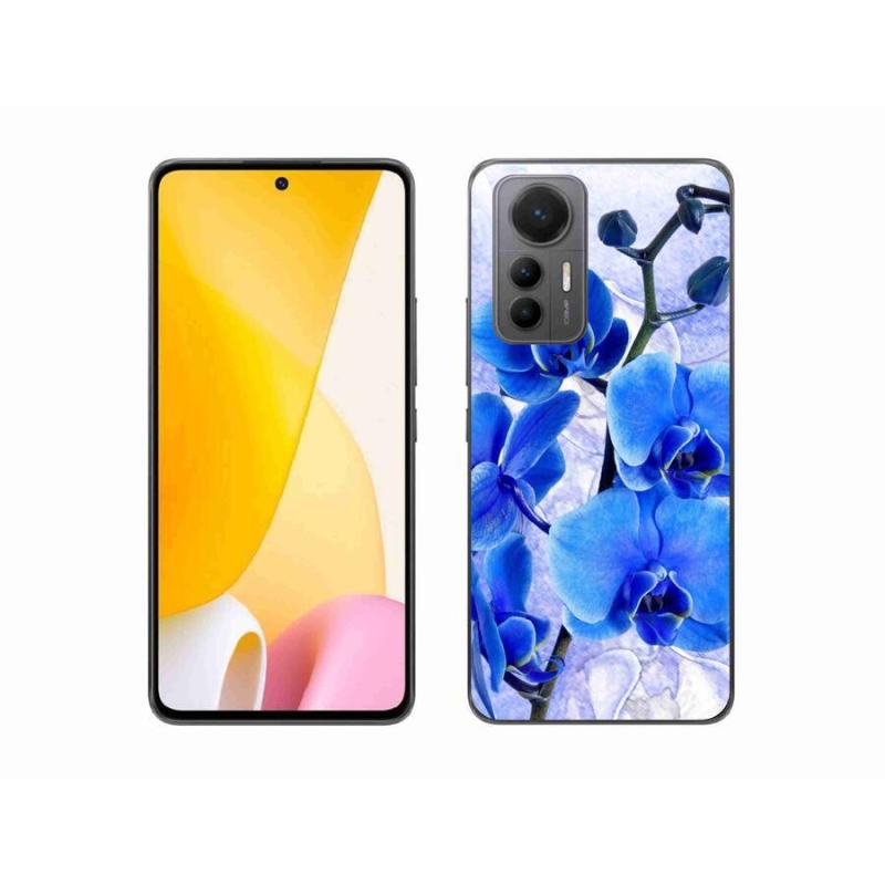 Gél borítás mmCase a Xiaomi 12 Lite készülékhez - kék virágok