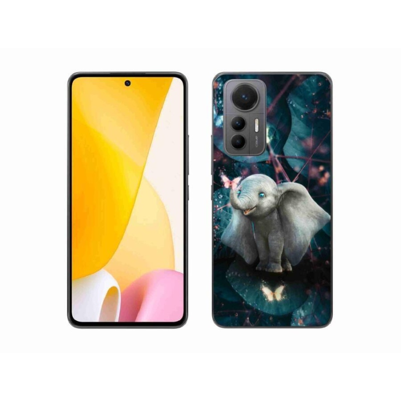 Gél borítás mmCase a Xiaomi 12 Lite számára - aranyos elefánt
