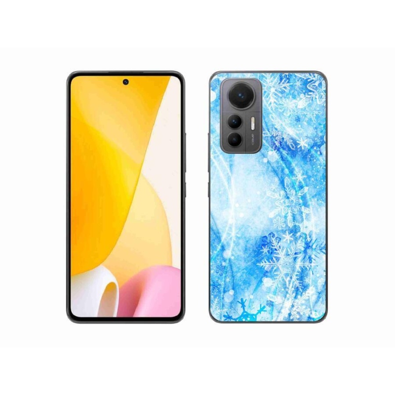 Gél borítás mmCase a Xiaomi 12 Lite készülékhez - hópelyhek