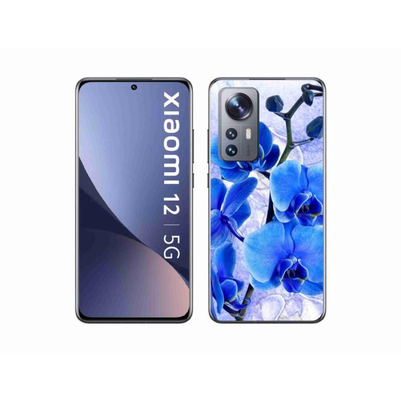Gél borító mmCase a Xiaomi 12 - kék virágokhoz