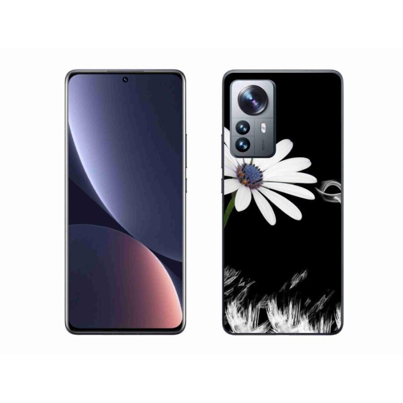 Gél borítás mmCase a Xiaomi 12 Pro-hoz - fehér virág