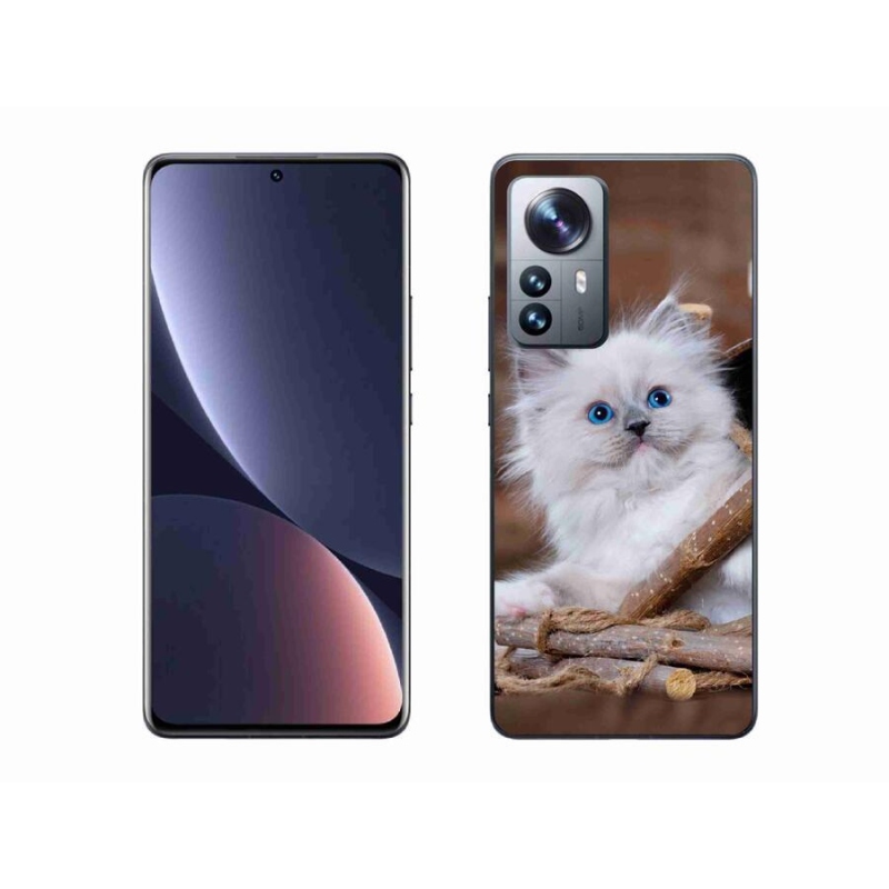 Gél borítás mmCase a Xiaomi 12 Pro számára - fehér cica