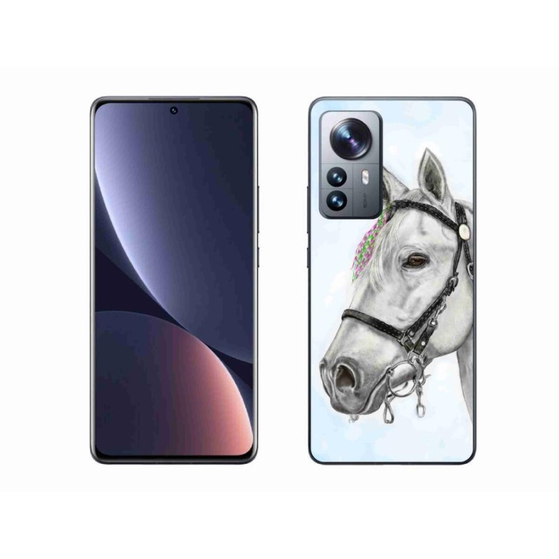 Gél borítás mmCase a Xiaomi 12 Pro-hoz - fehér ló 1
