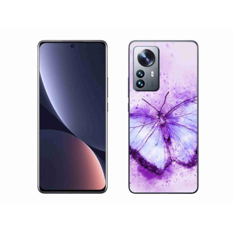 Gél borítás mmCase a Xiaomi 12 Pro számára - lila pillangó