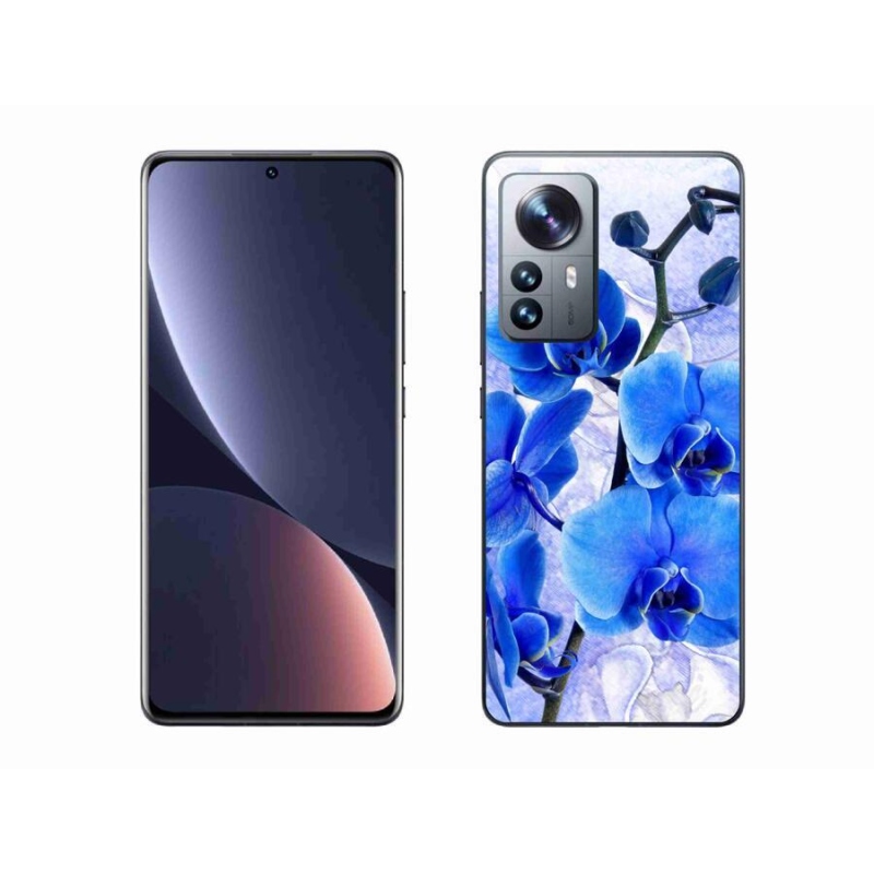 Gél borítás mmCase a Xiaomi 12 Pro-hoz - kék virágok