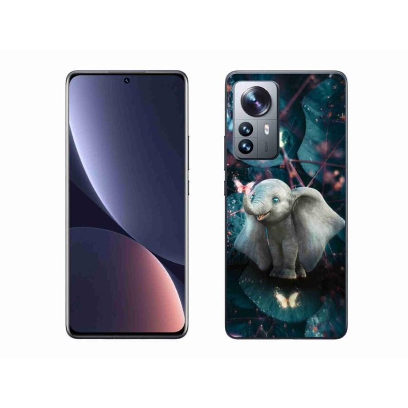 Gél borítás mmCase a Xiaomi 12 Pro számára - aranyos elefánt