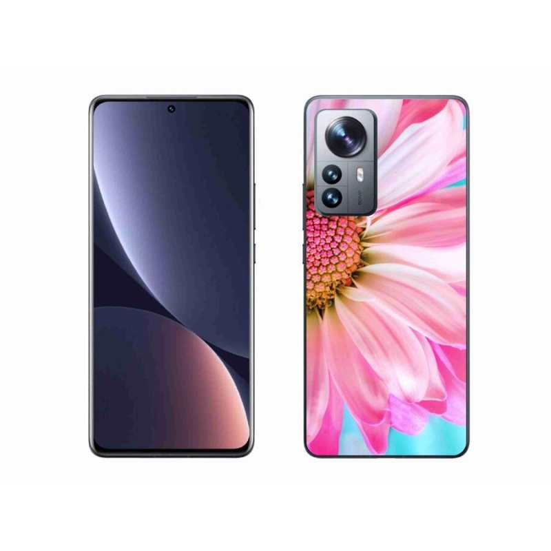 Gél borítás mmCase a Xiaomi 12 Pro-hoz - rózsaszín virág