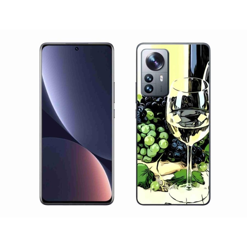 Gél borítás mmCase a Xiaomi 12 Pro számára - pohár bor