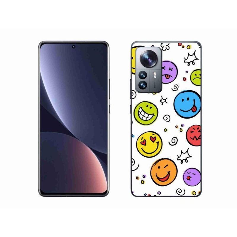 Gél borítás mmCase a Xiaomi 12 Pro számára - smiley-k