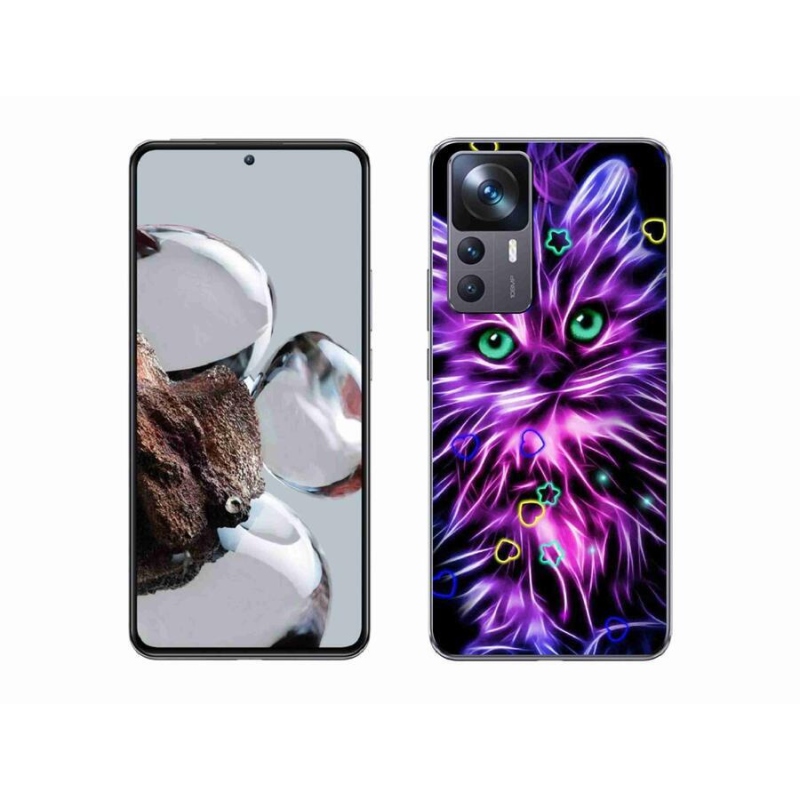 Gél borítás mmCase a Xiaomi 12T-hez - absztrakt macska