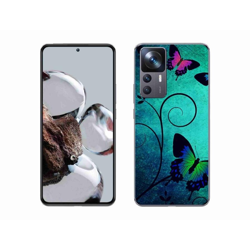 Gél borítás mmCase a Xiaomi 12T-hez - színes pillangók