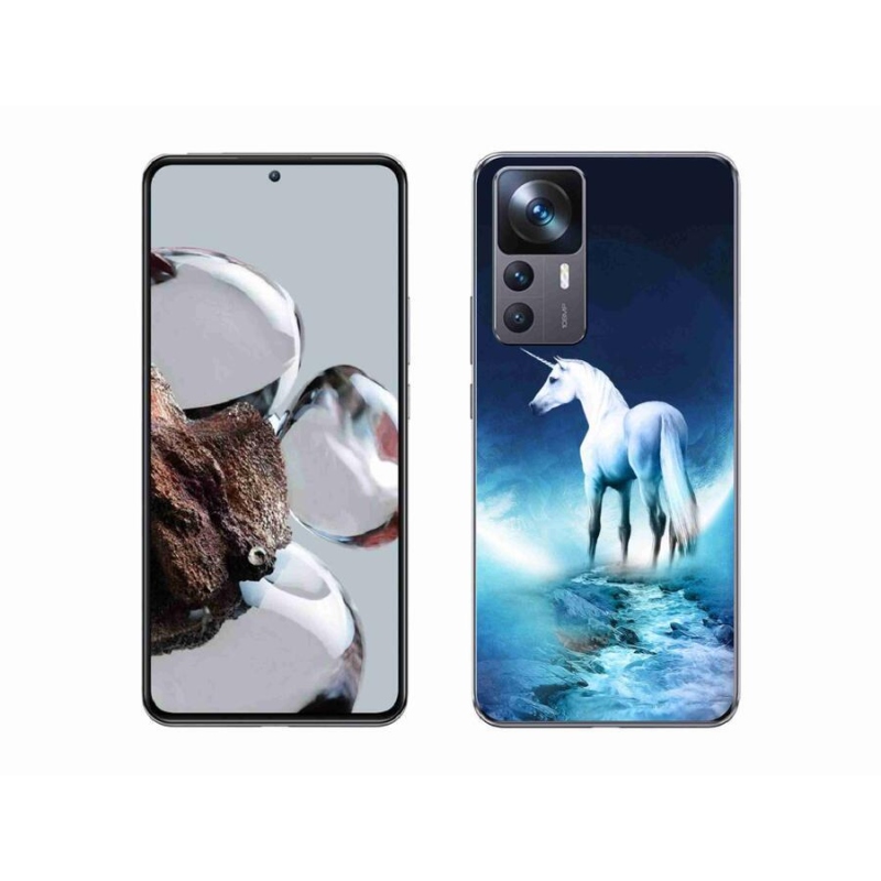 Gél borítás mmCase a Xiaomi 12T-hez - fehér egyszarvú