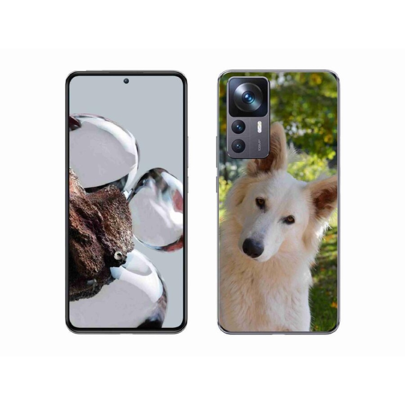 Gél borítás mmCase a Xiaomi 12T-hez - fehér svájci juhász 1