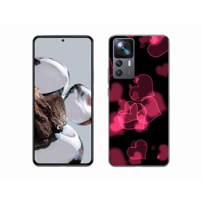 Gél borítás mmCase a Xiaomi 12T-hez - piros szívek
