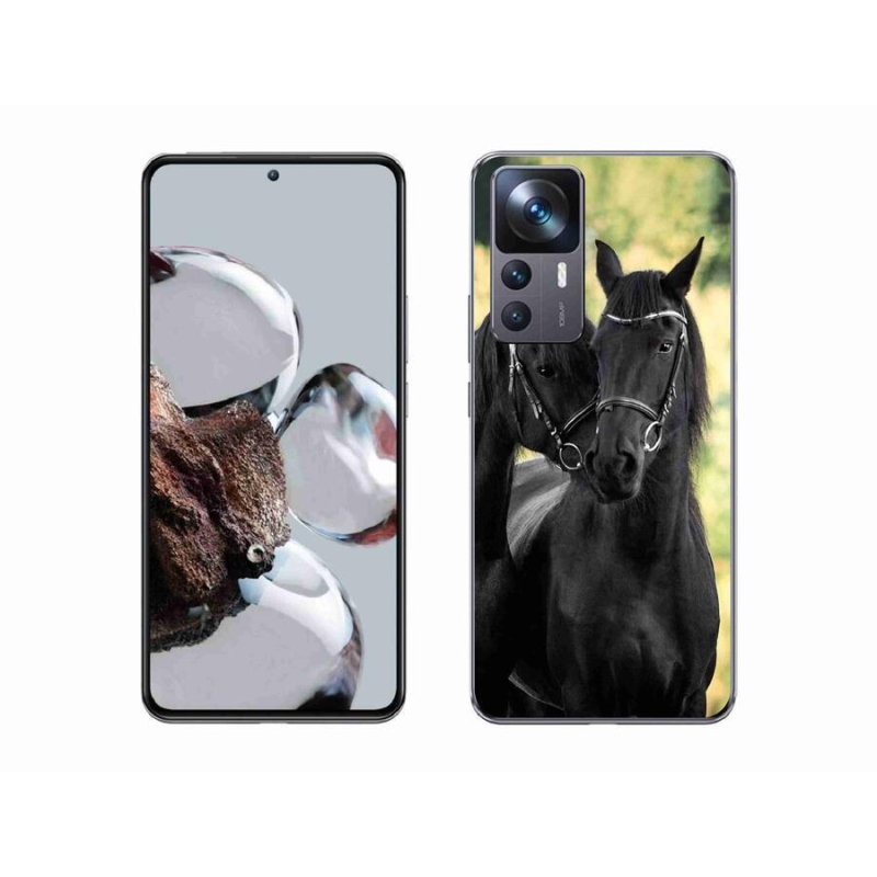 Gél borítás mmCase a Xiaomi 12T-hez - két fekete ló