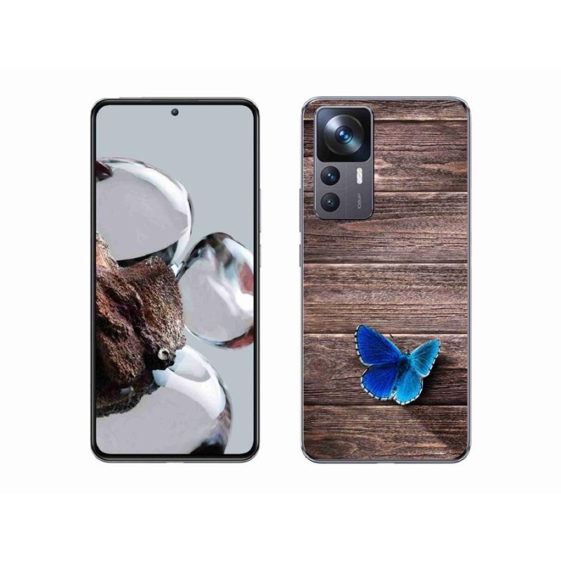 Gél borítás mmCase a Xiaomi 12T-hez - kék pillangó 1