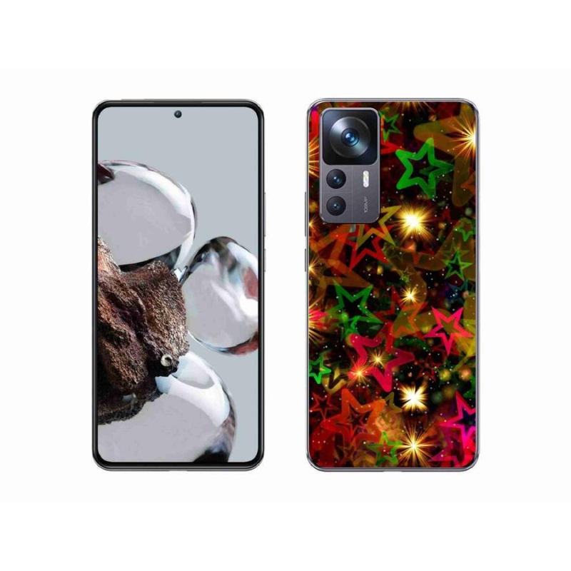 Gél borítás mmCase a Xiaomi 12T Pro számára - színes csillagok