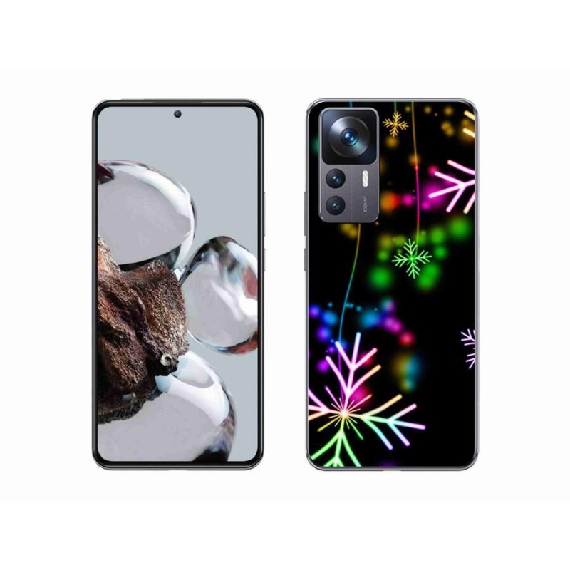 Gél borítás mmCase a Xiaomi 12T Pro számára - színes pelyhekkel