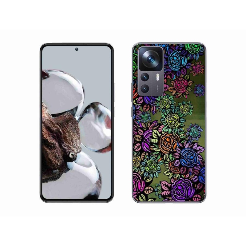 Gél borítás mmCase a Xiaomi 12T Pro számára - virágok 6