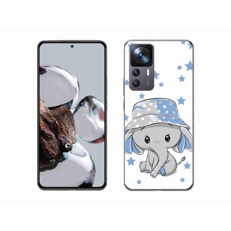 Gél borítás mmCase a Xiaomi 12T Pro számára - kék elefánt