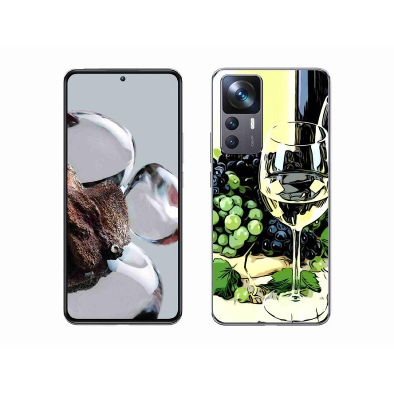 Gél borítás mmCase a Xiaomi 12T Pro számára - pohár bor