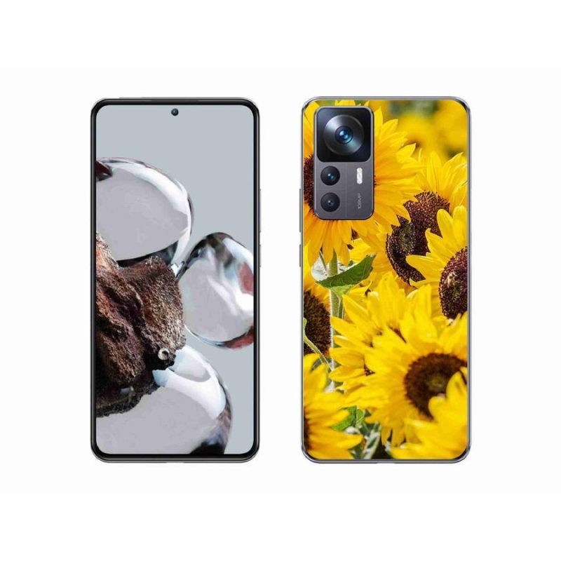 Gél borítás mmCase a Xiaomi 12T Pro számára - Napraforgó