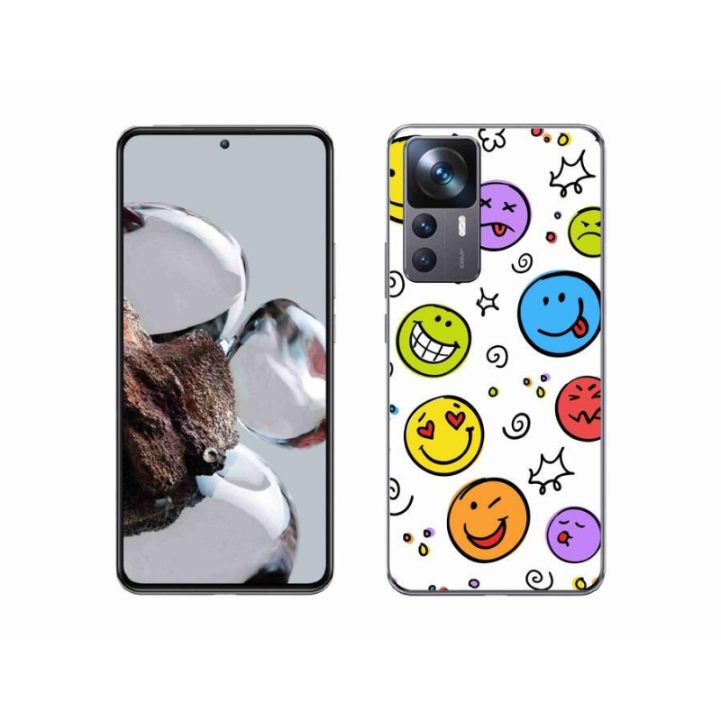 Gél borítás mmCase a Xiaomi 12T Pro számára - smiley-k