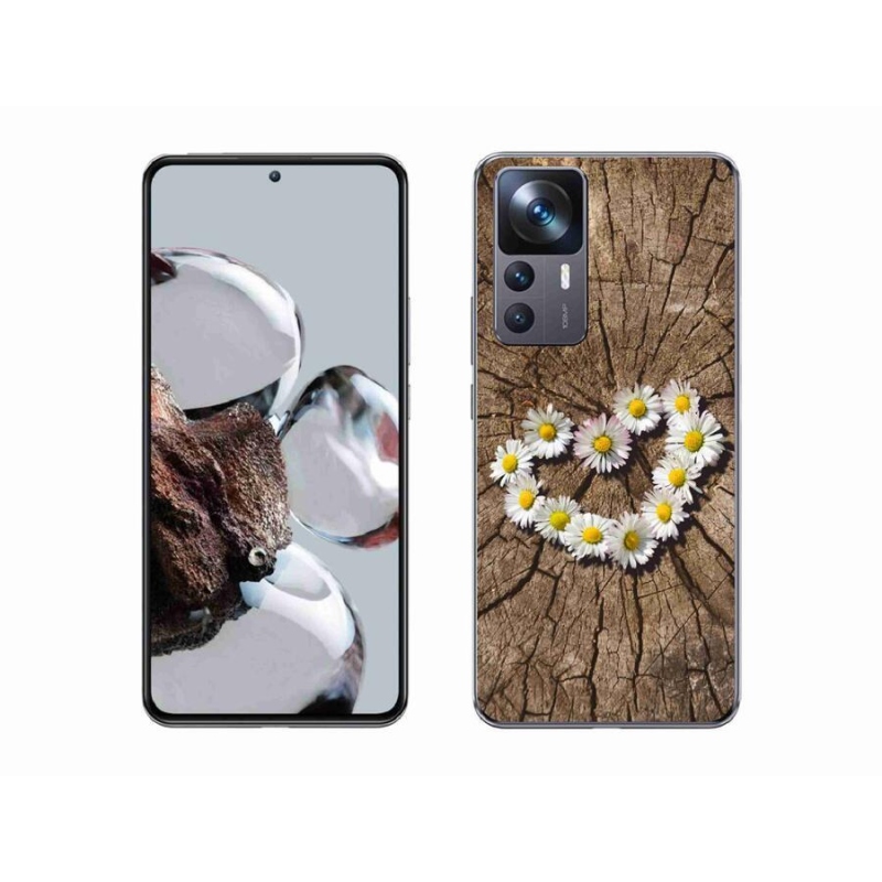 Gél borítás mmCase a Xiaomi 12T Pro számára - százszorszépek szíve