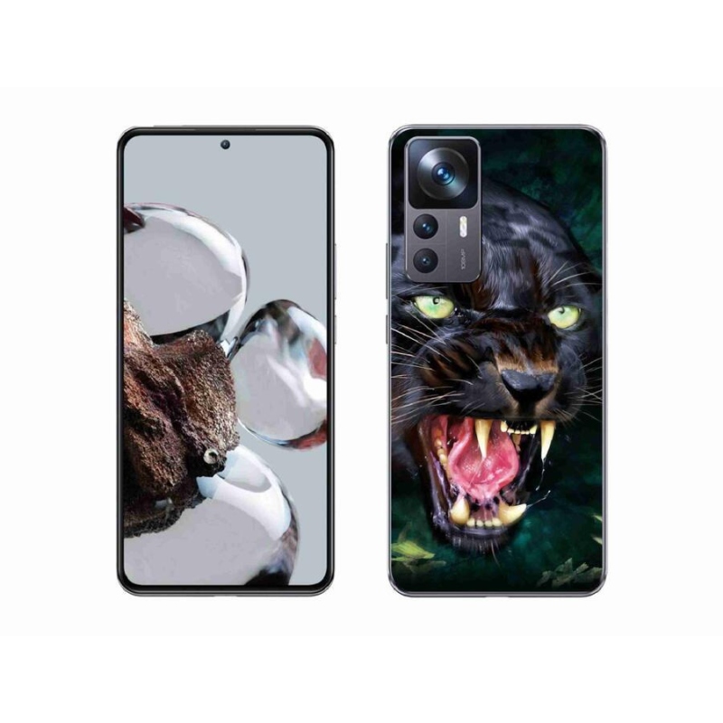 Gél borítás mmCase a Xiaomi 12T-hez - dühös fekete párduc