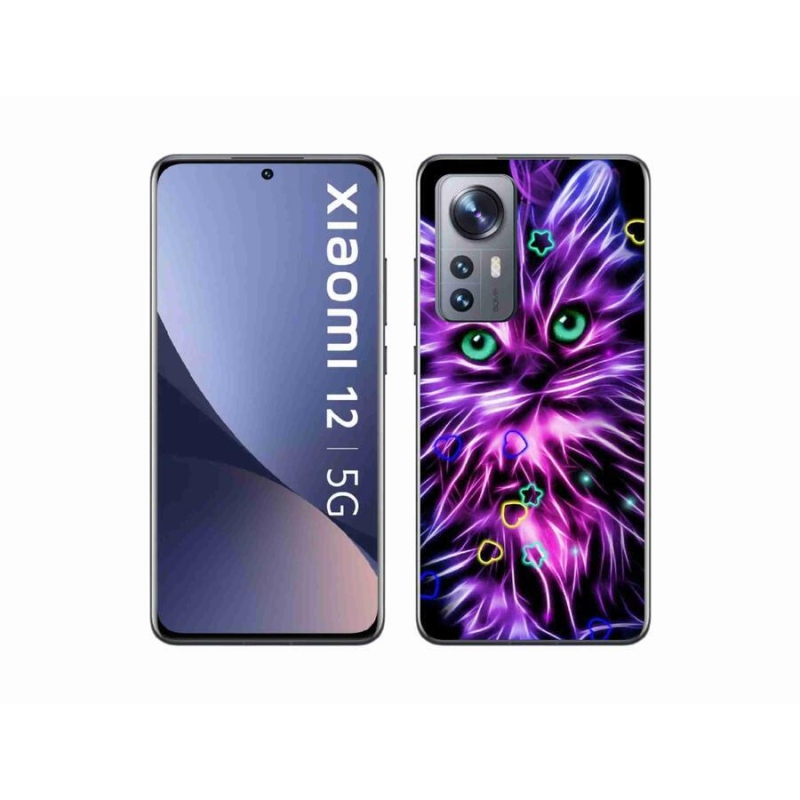 Gél borító mmCase a Xiaomi 12X-hez - absztrakt macska