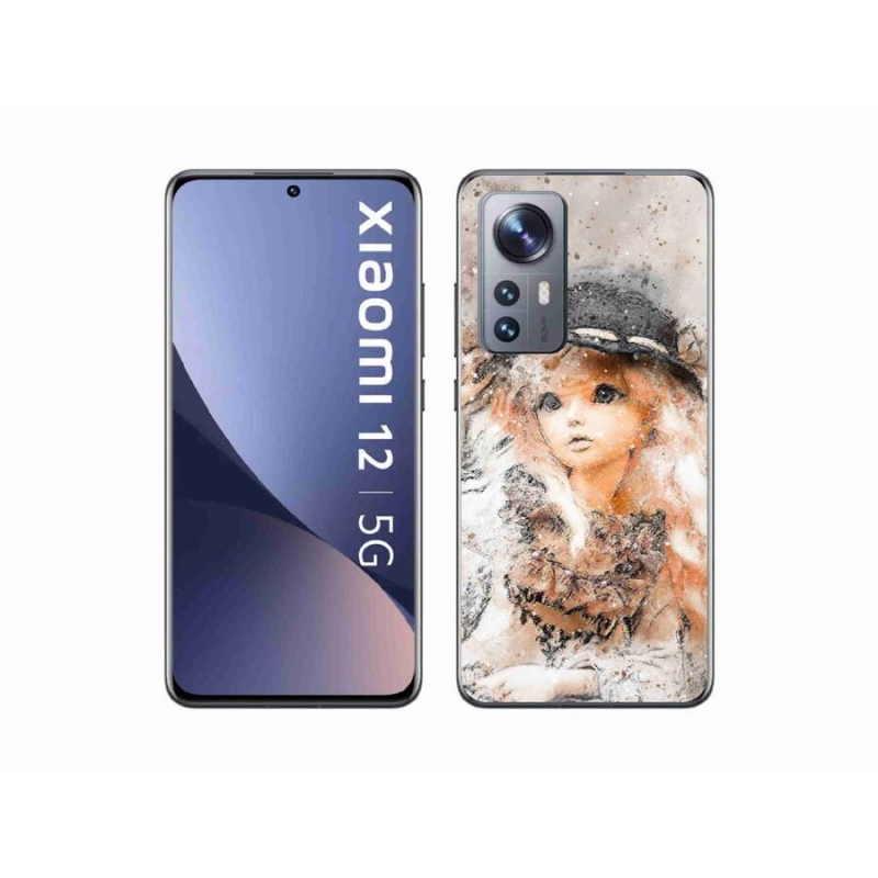 Gél borító mmCase a Xiaomi 12X-hez - lány kalapban