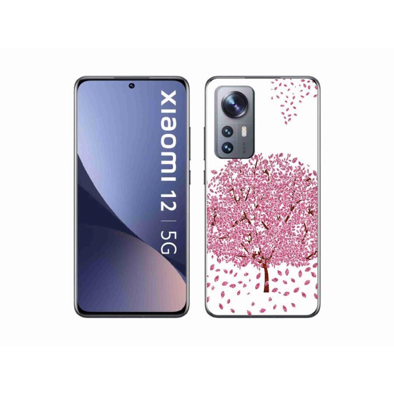 Gél borító mmCase a Xiaomi 12X-hez - rajzfilmfa levelekkel