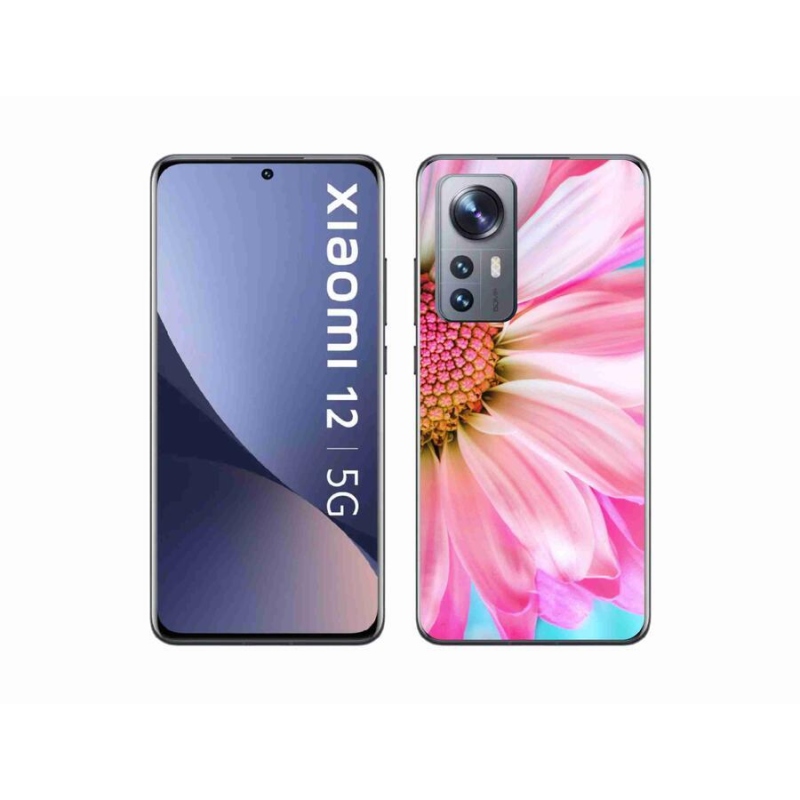 Gél borítás mmCase a Xiaomi 12X-hez - rózsaszín virág